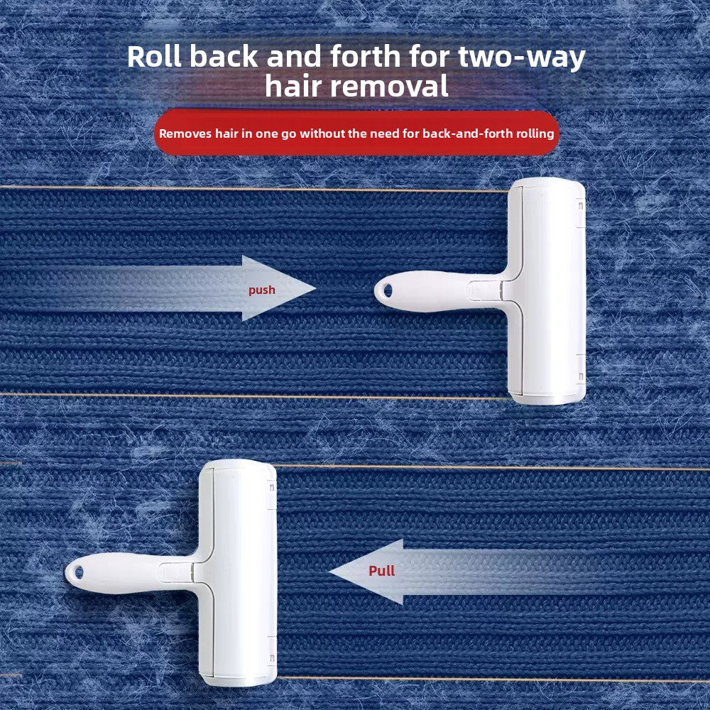 Roller lint remover brush