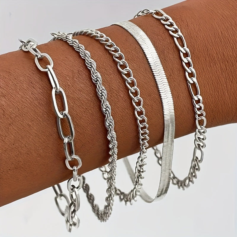 Irregular Punk Bracelet Set Wholesale