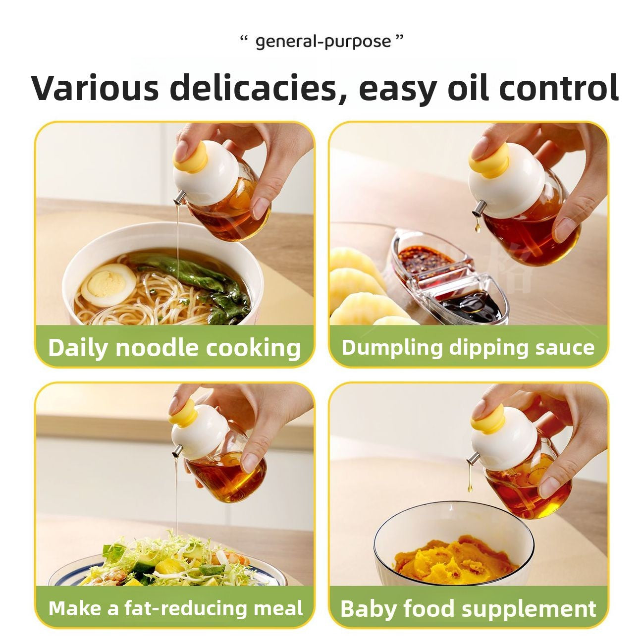 Mini Glass Condiment Dispenser Bottle