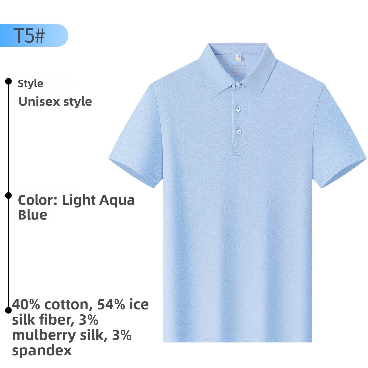 Mens Water-Gloss Polo Shirt
