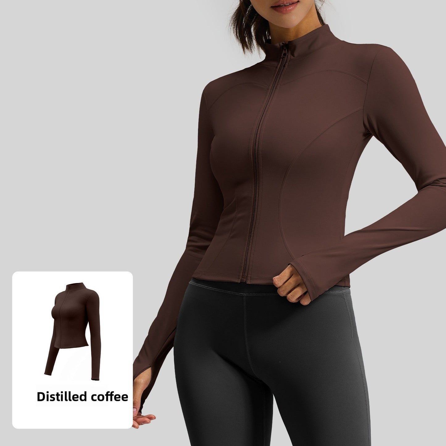 Women's fitted stretch yoga top