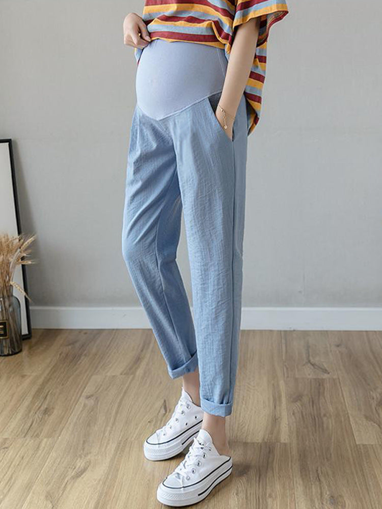 Pregnant Women's Pants  Outer Wear  Thin Casual Leggings