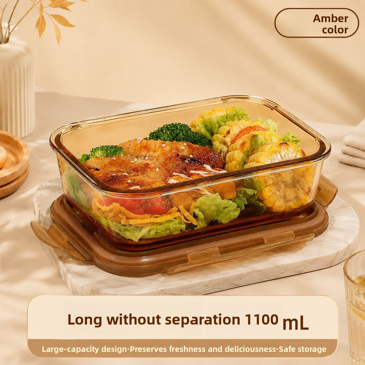 Microwave Safe Glass Lunch Container