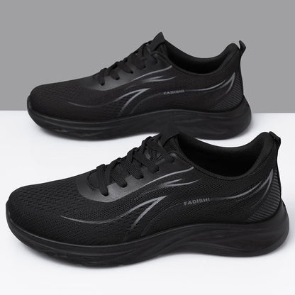 Mens Flyknit Mesh Breathable Casual Sneakers