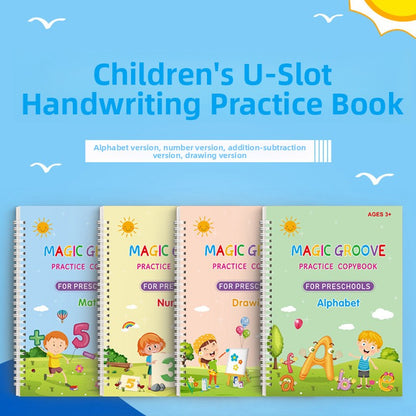 Reusable Magic Groove Calligraphy Practice Books