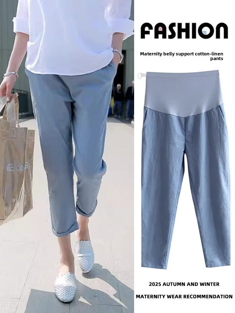 Pregnant Women's Pants  Outer Wear  Thin Casual Leggings
