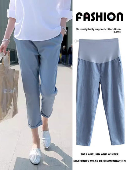 Pregnant Women's Pants  Outer Wear  Thin Casual Leggings