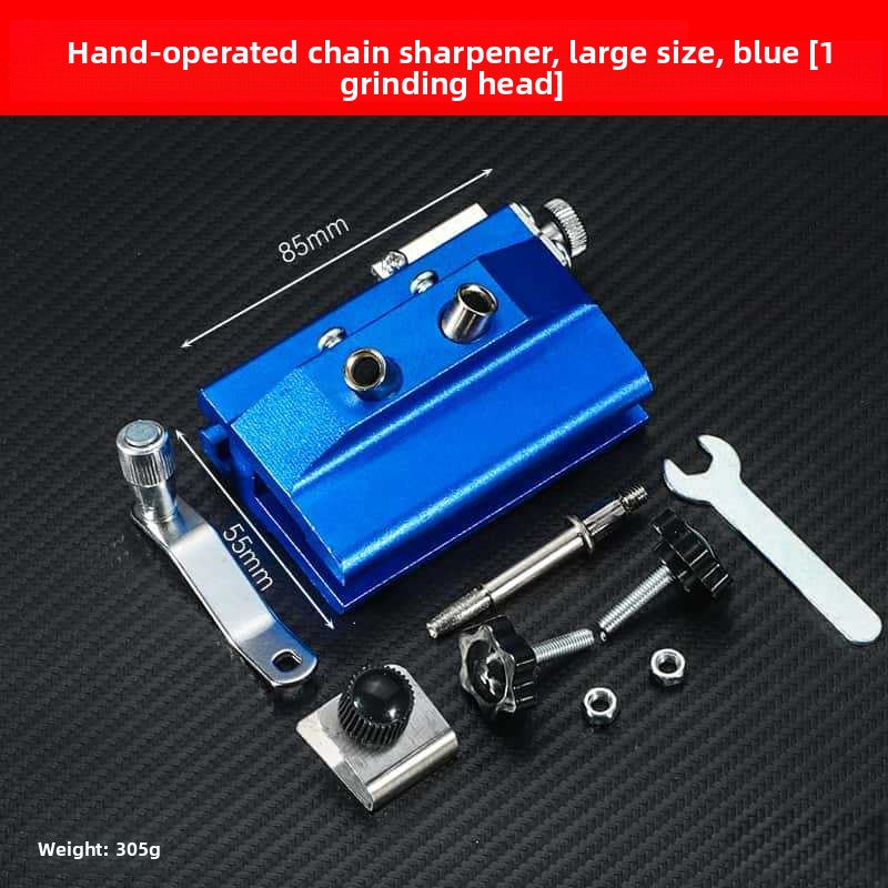 Hand-Cranked Chainsaw Chain Sharpening Tool