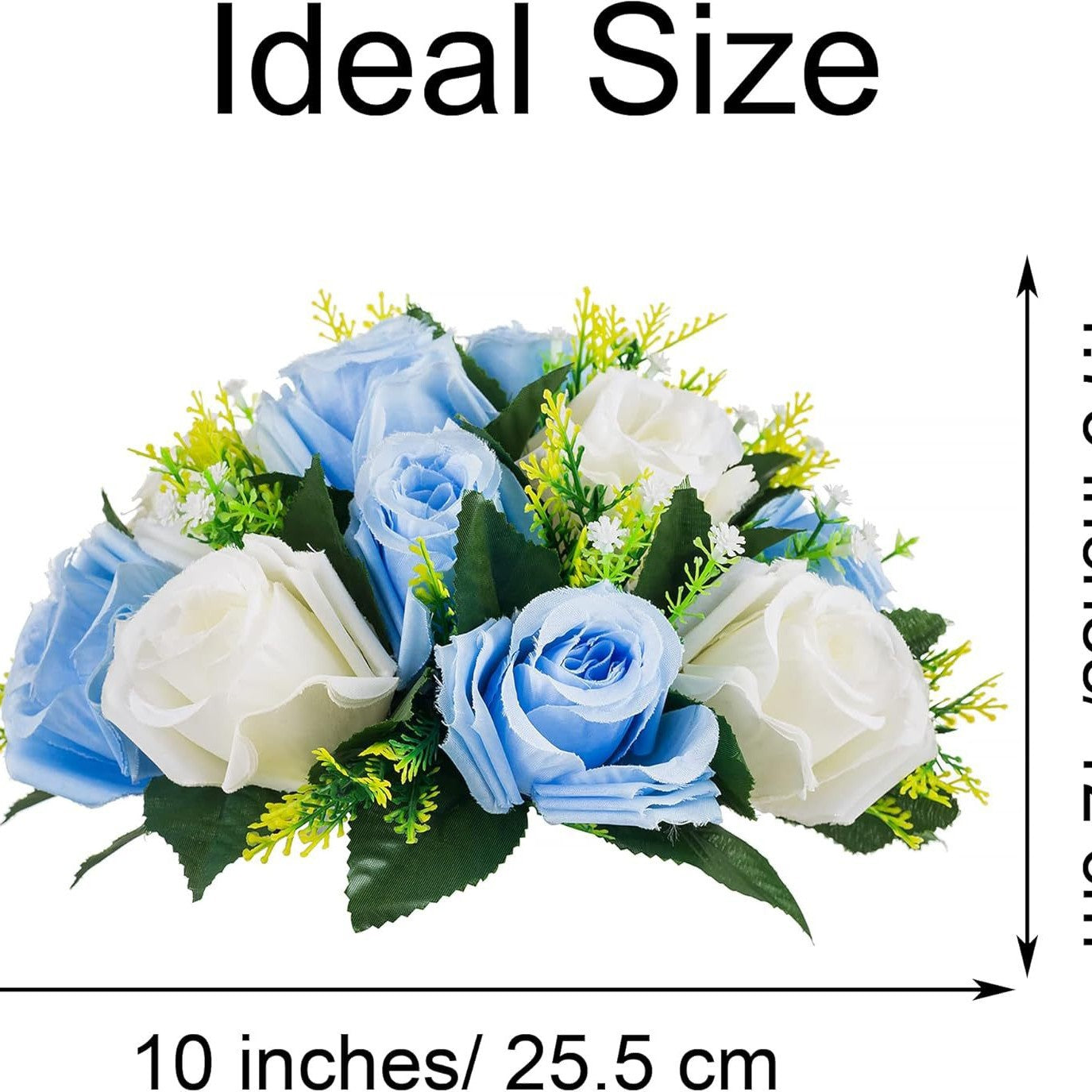 Simulated Rose Ball Decorative Floral Ornament
