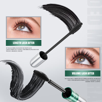 Waterproof long thick curly non-blooming mascara