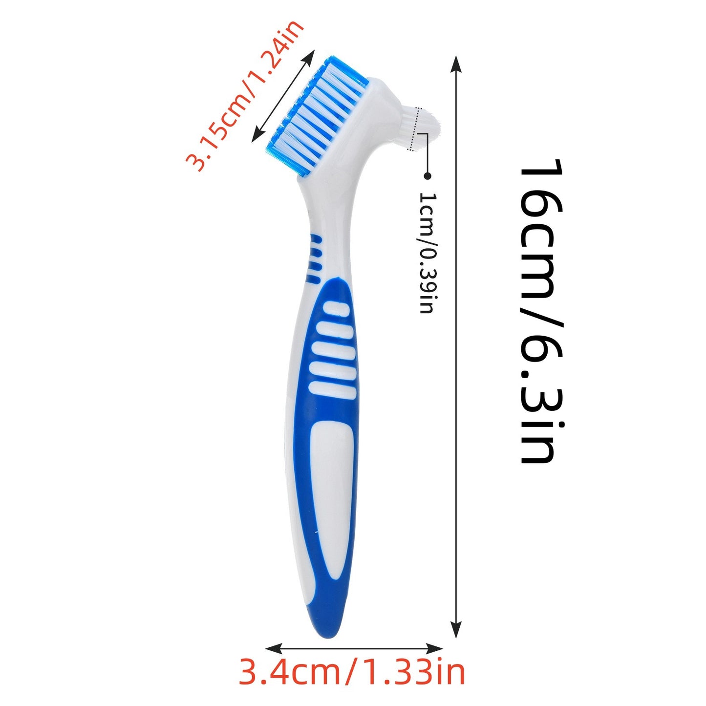 Double-headed Denture Cleaning Brush
