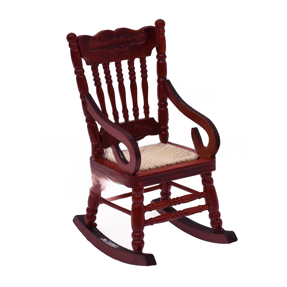 Miniature Wooden Bedroom Furniture Set 1:12 Scale