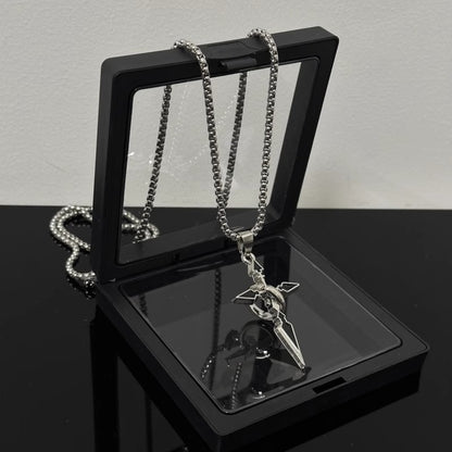 T-shirt pendant with titanium steel chain