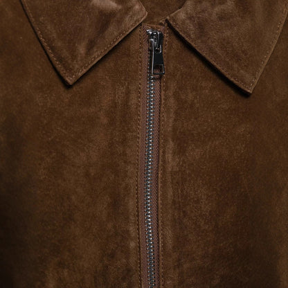 Simple Versatile Long-Sleeve Jacket Suede Coat