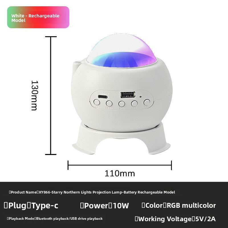 Bluetooth Aurora Projection Night Light