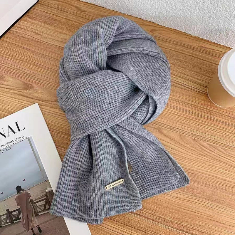 Korean Style Knitted Wool Scarf