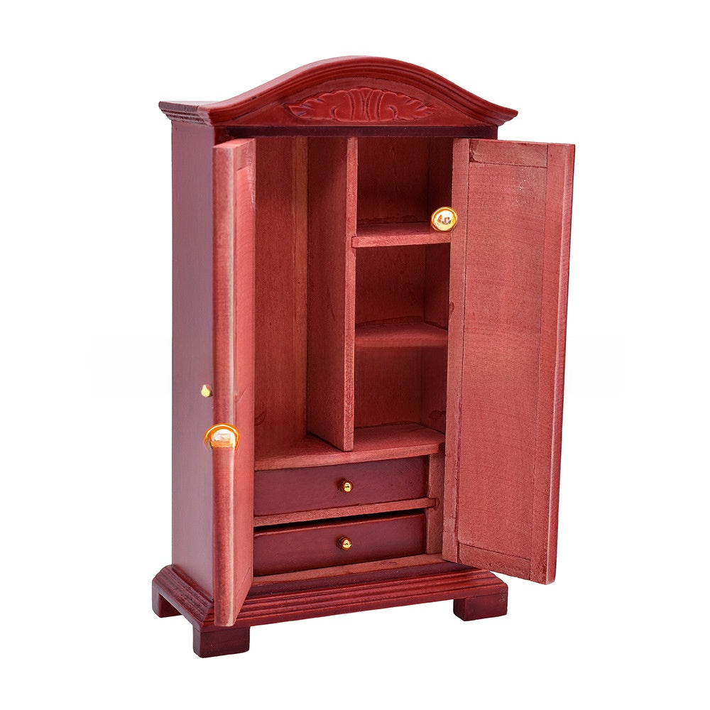 Miniature Wooden Bedroom Furniture Set 1:12 Scale