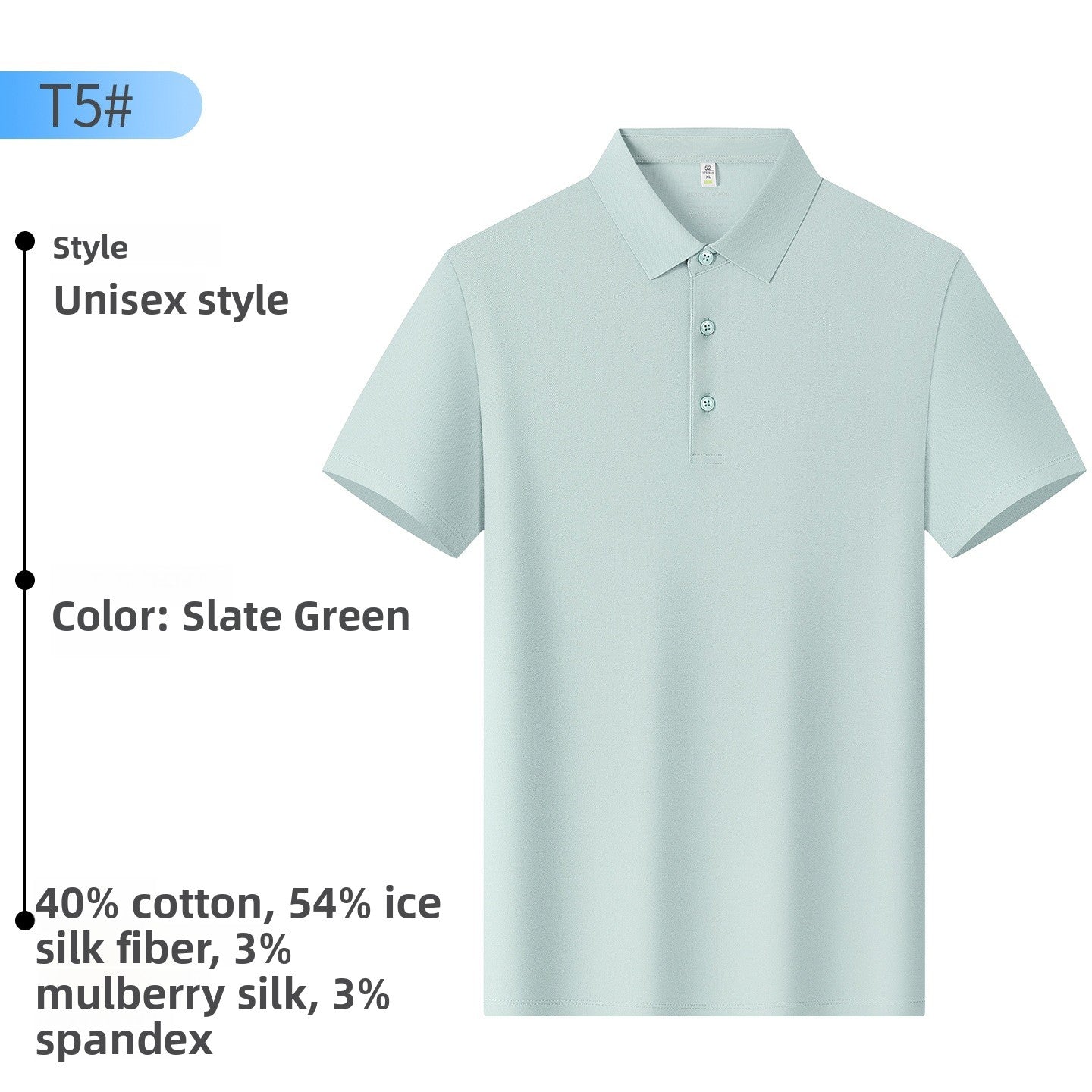 Mens Water-Gloss Polo Shirt