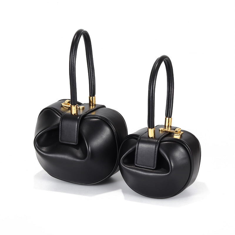 Women's Genuine Leather Dumpling Shoulder Bag
