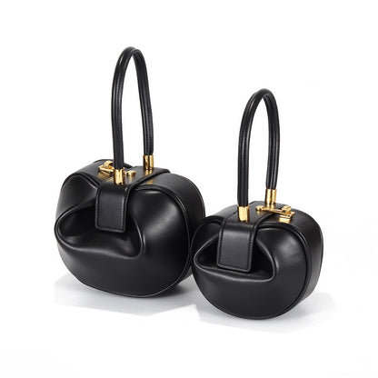 Women's Genuine Leather Dumpling Shoulder Bag