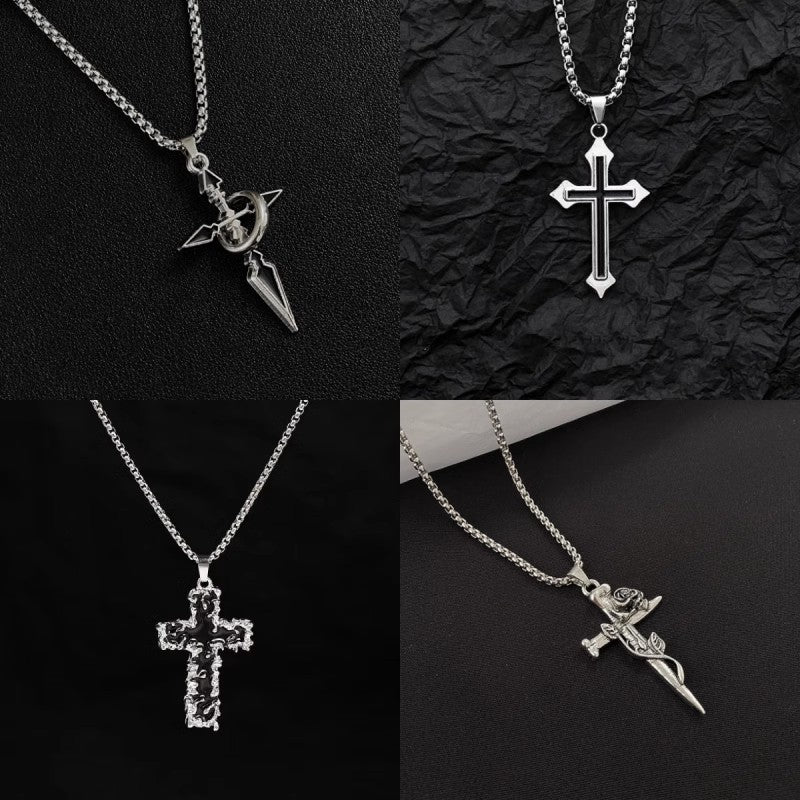 T-shirt pendant with titanium steel chain