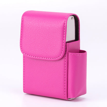 Stainless Steel Cigarette Box with Integrated Lighter