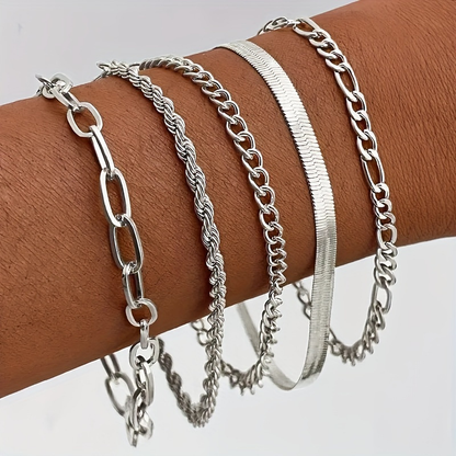 Irregular Punk Bracelet Set Wholesale