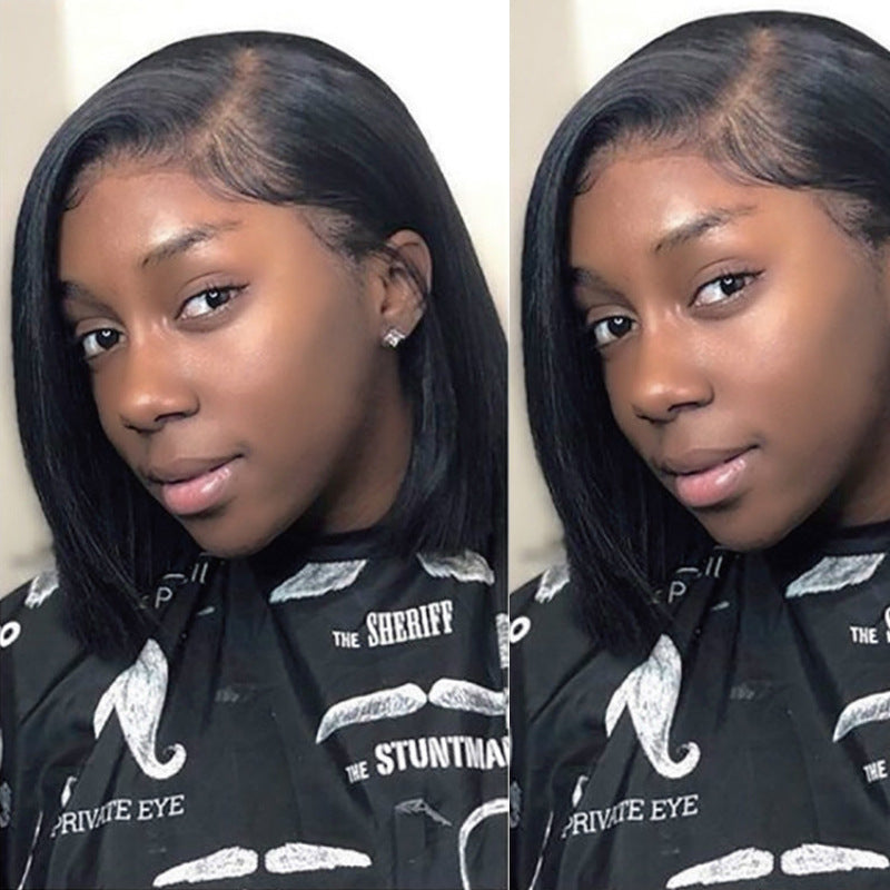 Short straight wig