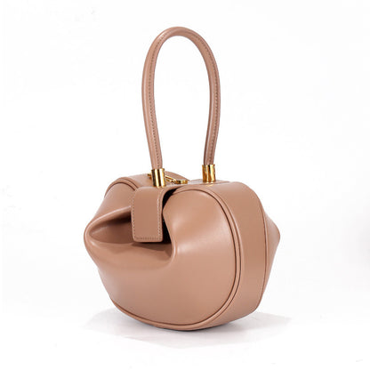Women's Genuine Leather Dumpling Shoulder Bag