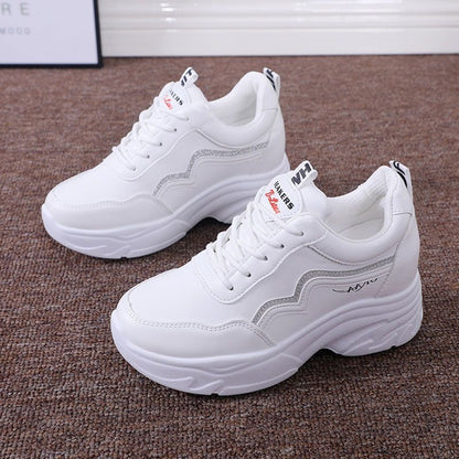 Womens Leather Casual Sneakers
