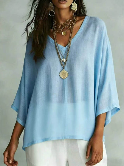 Women's Loose Fit V-Neck T-Shirt
