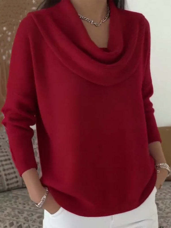 Womens Long Sleeve Pullover Sweater