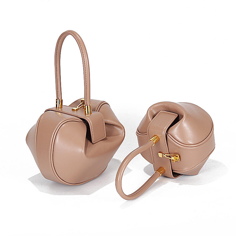 Women's Genuine Leather Dumpling Shoulder Bag