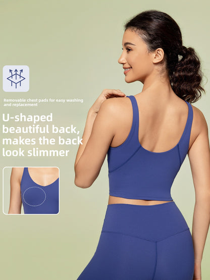 Women's shock-absorbing U-shaped back-support yoga underwear