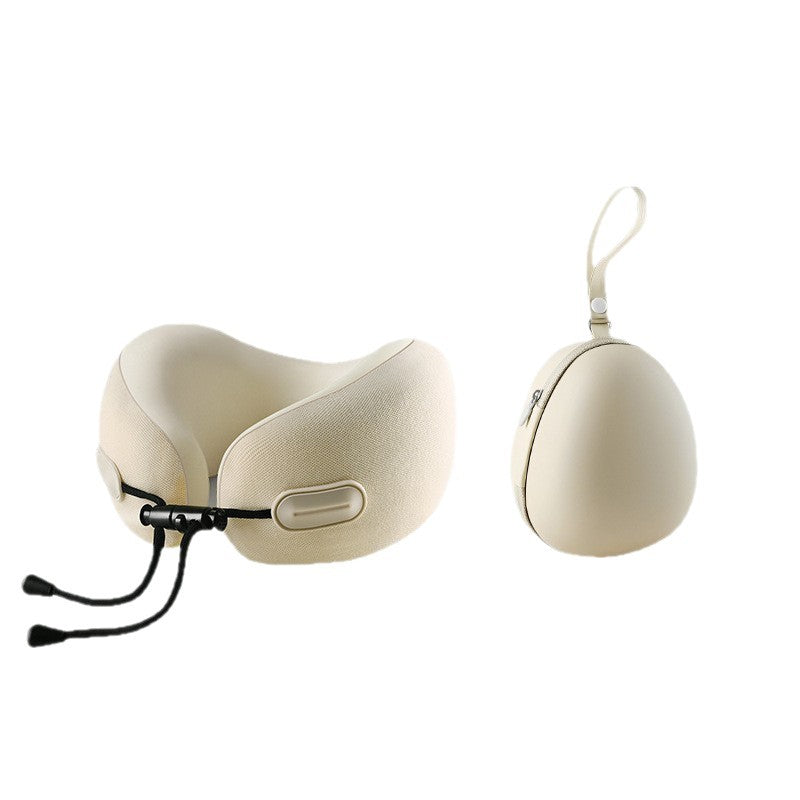 Foldable U-Shaped Travel Pillow with Memory Foam