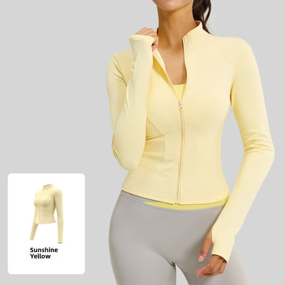 Women's fitted stretch yoga top