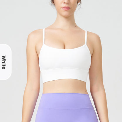 Y-shaped sheer sports bra