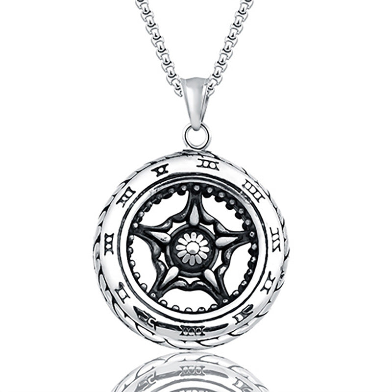 Hip Hop Titanium Steel Necklace Pendant