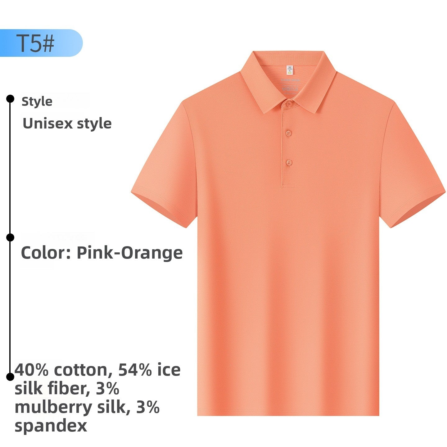 Mens Water-Gloss Polo Shirt