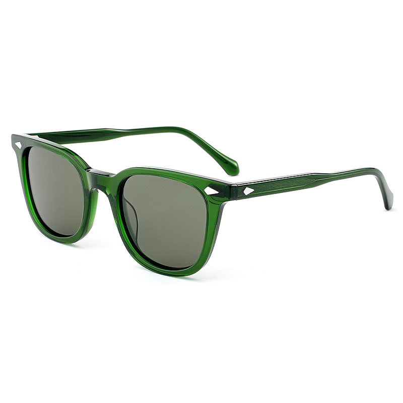 Classic Square Round Frame Polarized Sunglasses