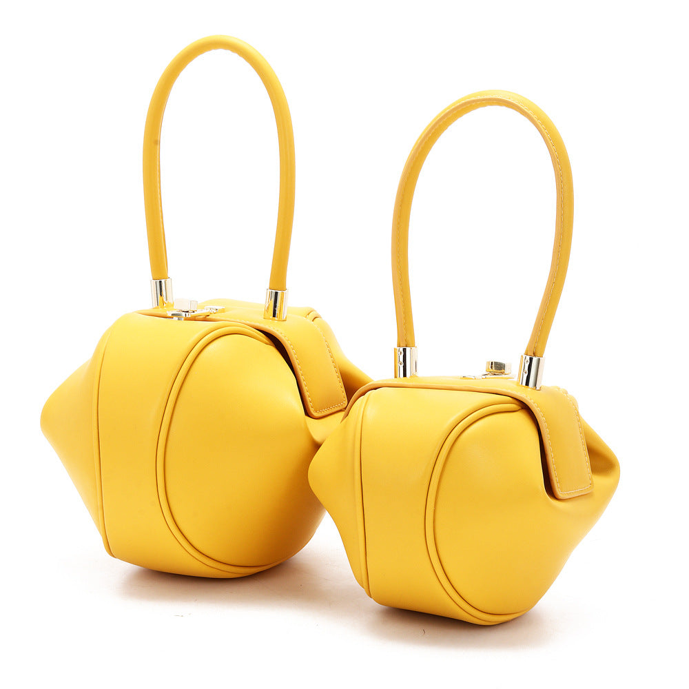 Women's Genuine Leather Dumpling Shoulder Bag