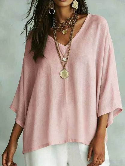 Women's Loose Fit V-Neck T-Shirt