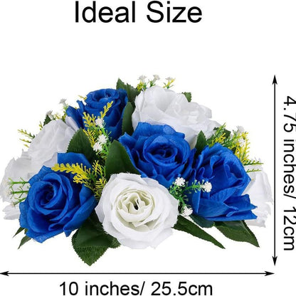 Simulated Rose Ball Decorative Floral Ornament