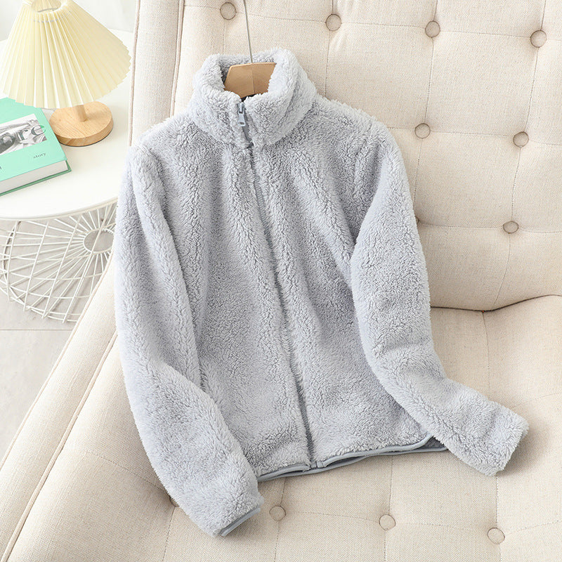 Double-Sided Plush Velvet Jacket