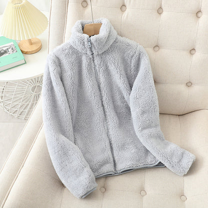 Double-Sided Plush Velvet Jacket