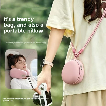 Foldable U-Shaped Travel Pillow with Memory Foam