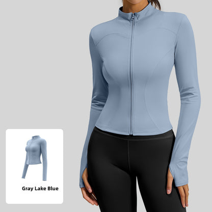 Women's fitted stretch yoga top