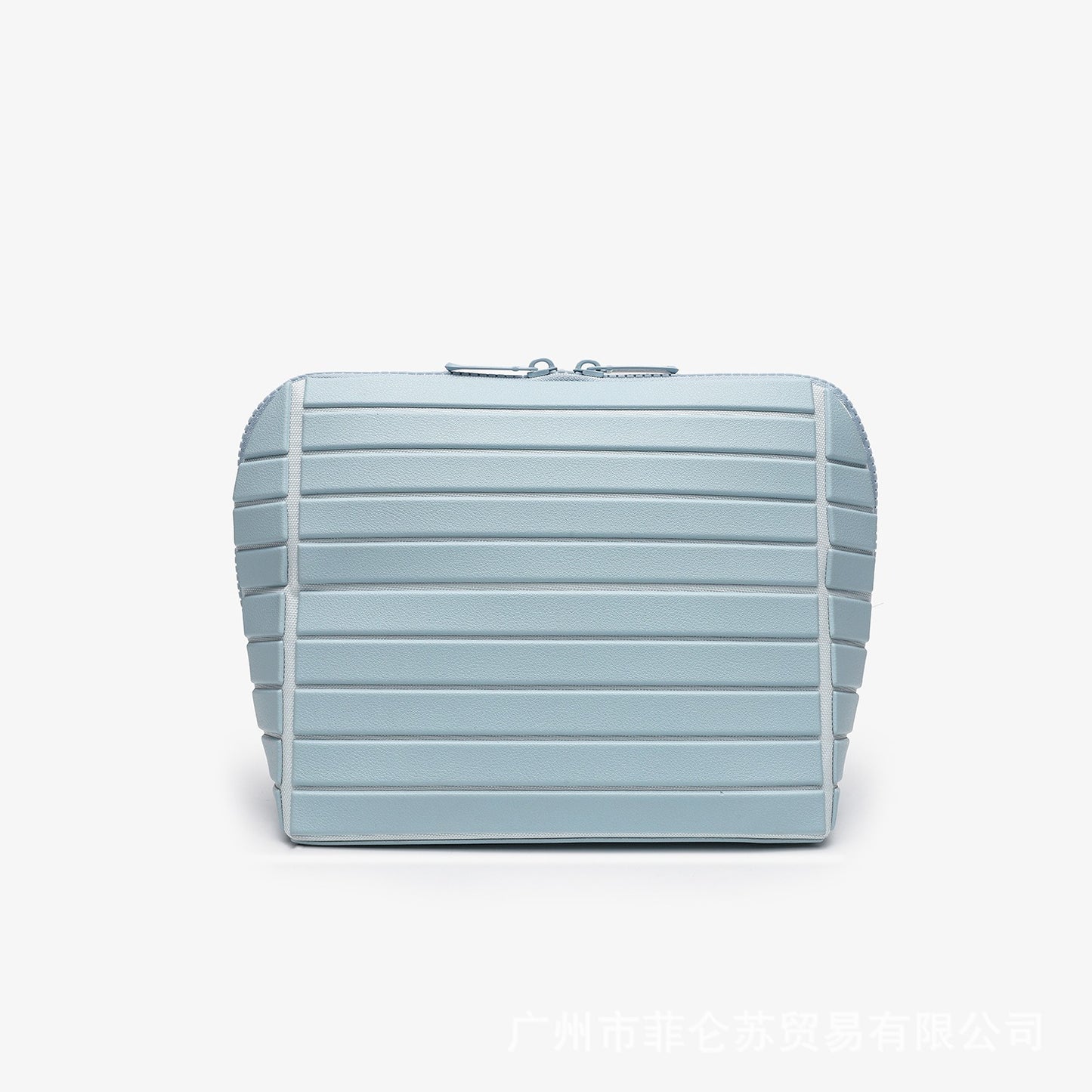 Geometric Rhombus Cosmetic Bag with Partitioned Storage