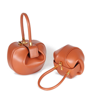 Women's Genuine Leather Dumpling Shoulder Bag