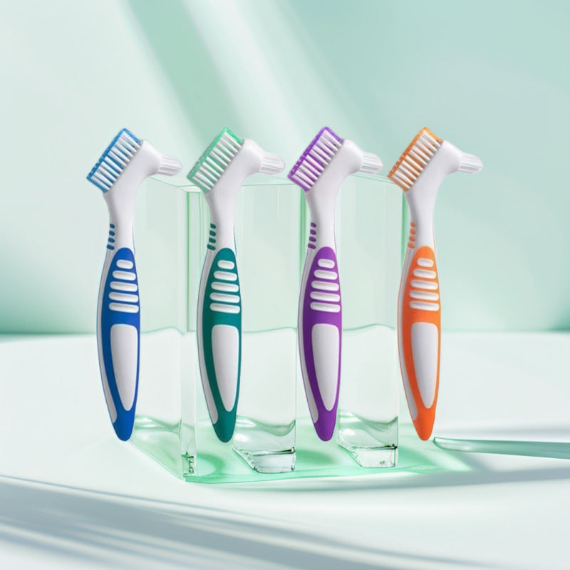 Double-headed Denture Cleaning Brush